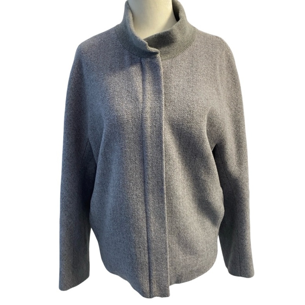 Izzat Baba Elegant Women's Gray Lightweight Coat Pit 21 L23 - Picture 3 of 15